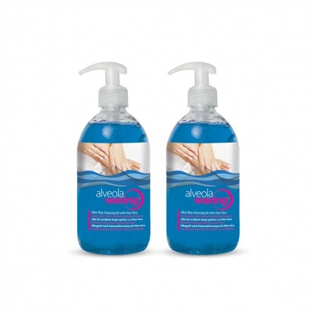 Alveola Waxing Gyantázás utáni lemosó olaj Aloe Vera-val 2x300ml