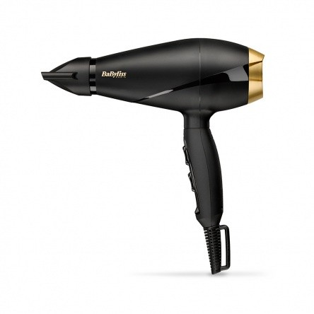 BaByliss Power Pro Hajszárító 2000W, AC motor, fekete-arany kivitel