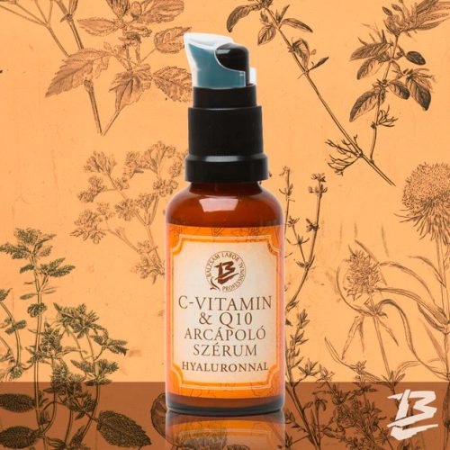 C-vitamin & Q-10 arcápoló szérum hyaluronnal 30ml