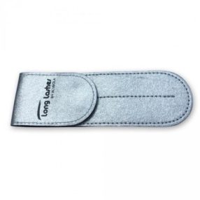   Long Lashes 2 részes szempilla csipesztartó tok, üresen - ezüst