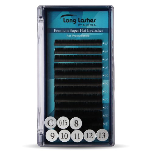 Long Lashes Premium Super Flat C / 0,15 - 8-9-10-11-12-13mm