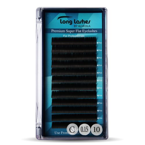 Long Lashes Premium Super Flat C / 0,15 - 10mm