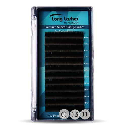 Long Lashes Premium Super Flat C / 0,15 - 11mm