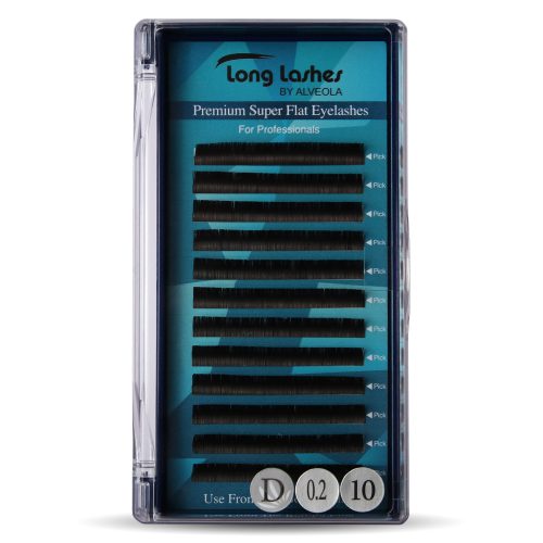 Long Lashes Premium Super Flat D / 0,2 - 10mm