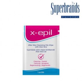   X-Epil Gyantázás utáni olajos törlőkendő Aloe Verával 1db
