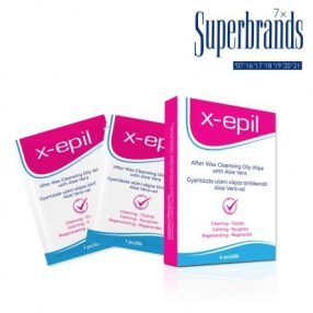   X-Epil Gyantázás utáni olajos törlőkendő Aloe Verával 4db/dob