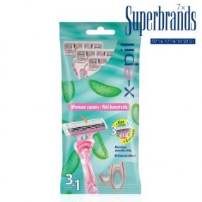 X-Epil Eldobható női borotva 3 pengés 3+1/csom