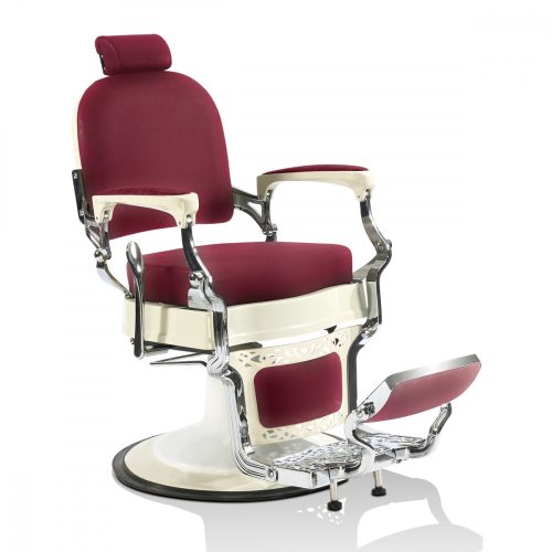 Hair mustang burgundi vörös Barber szék
